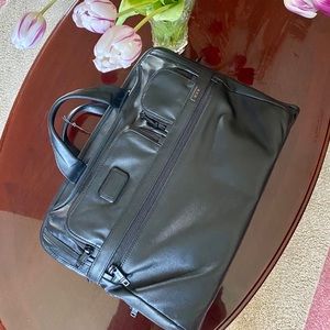 Never used Tumi leather briefcase